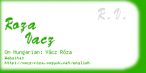roza vacz business card